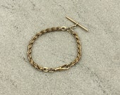 3rd and final instalment for Anna, Vintage 9ct Gold fancy link watch chain bracelet