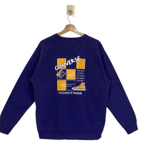 RARE!! Converse Crewneck Sweatshirt Converse Sweater Converse Big Logo Crewneck Sweatshirt Size M