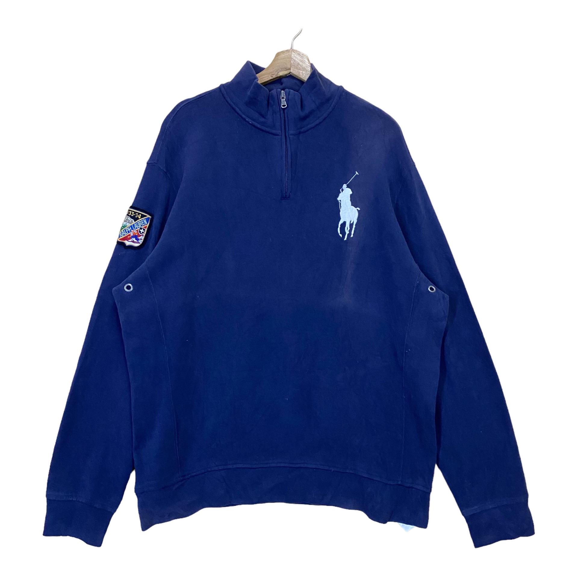 【90’s Ralph Lauren】Half Zip Work Shirt Vintage 90s Polo by Ralph Lauren Halfzip Sweatshirt Polo