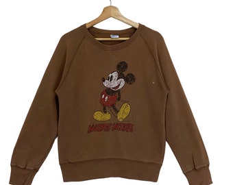 SELTEN!! Mickey Mouse Sweatshirt Mickey Mouse Pullover Mickey Mouse Big Logo Sweatshirt Größe S