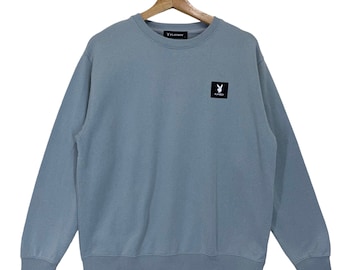 RARE!! Vintage Playboy Crewneck Sweatshirt Playboy Sweater Playboy Small Logo Crewneck Playboy Sweatshirt Size M