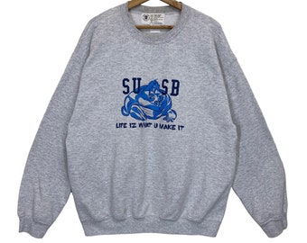 RARE !! vintage Seven Union Certified Gear Sweat ras du cou avec grand logo Pull Seven Union Certified Gear Taille L