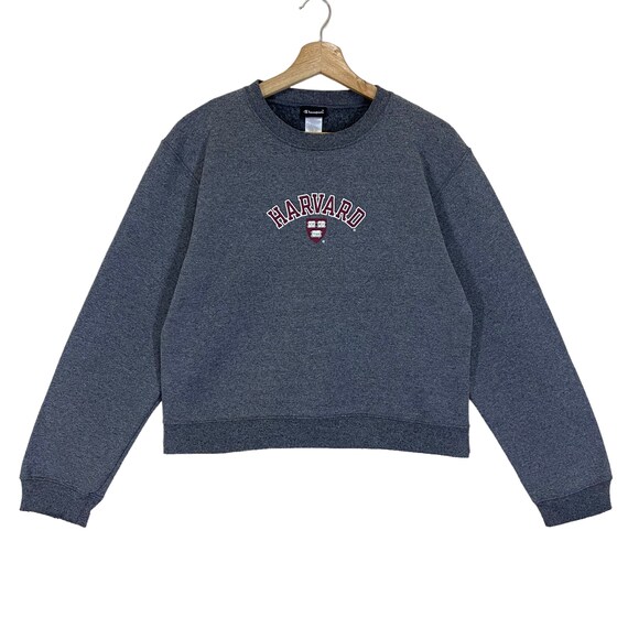 Harvard University Crewneck Sweatshirt Harvard University Sweater Harvard University Big Logo Croptop Sweatshirt Size S Etsy UK