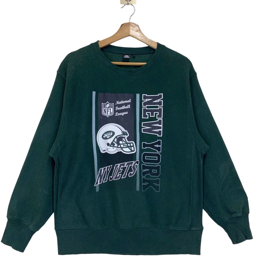RARE NFL New York Jets Crewneck Sweatshirt Nfl New York Jets Etsy