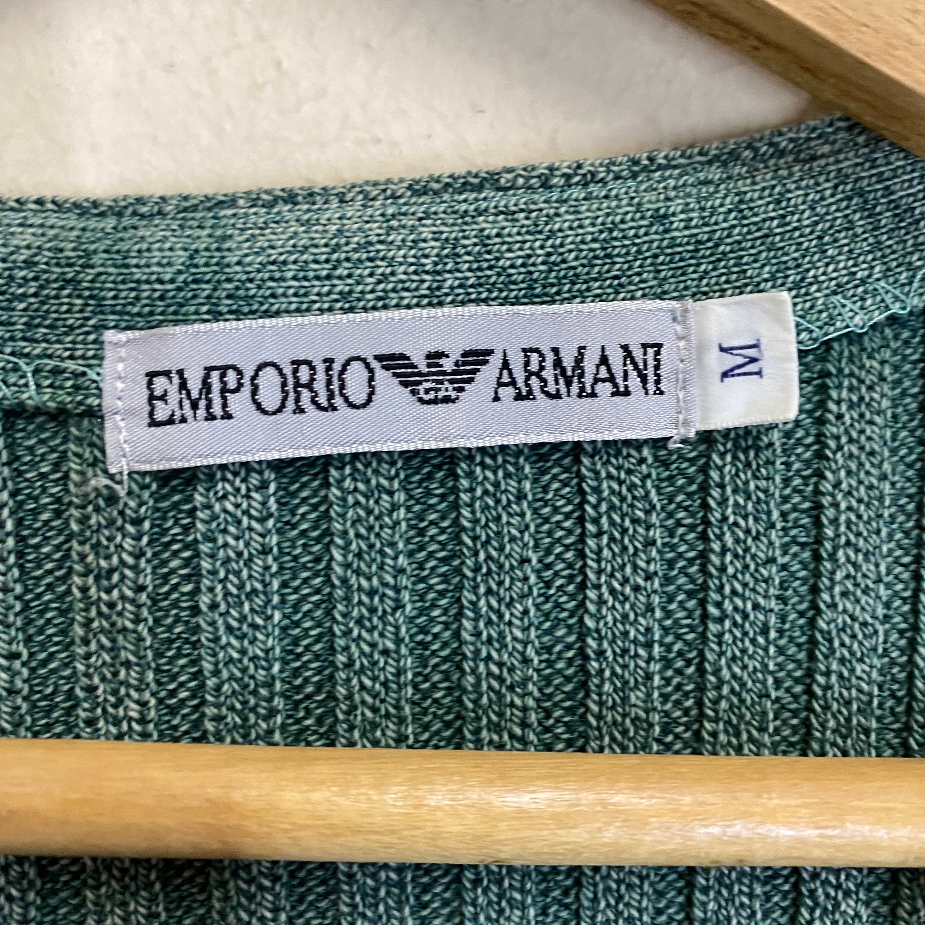 BAND!! Vintage 90s Emporio Armani Small Logo Knitwear Emporio