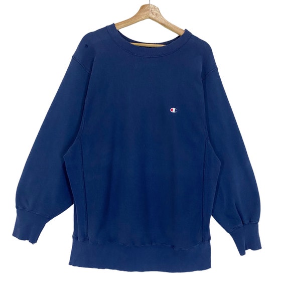 RARE!! Vintage 80s Champion Reverse Weave Small Logo Crewneck 