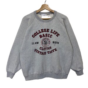 RARE!! Vintage Piazza Del Popolo Crewneck Sweatshirt Piazza Del Popolo Sweater Piazza Del Popolo Big Logo Sweatshirt Size S