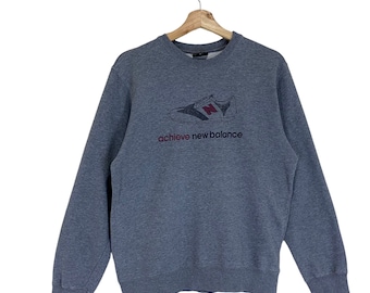 ¡¡RARÍSIMO!! Sudadera vintage New Balance con cuello redondo Sudadera New Balance Sudadera New Balance con cuello redondo y logo grande estampado Talla M