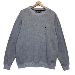 RARE!! Vintage Playboy Crewneck Sweatshirt Playboy Sweater Playboy Small Logo Crewneck Sweatshirt Size M