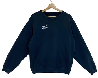 RARE!! Vintage Mizuno Small Logo Crewneck Sweatshirt Mizuno Sweater Mizuno Small Logo Embroiderer Sweatshirt Size M