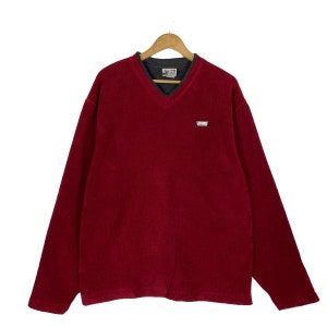 RARE!! Vintage 90s Volcom Skaterboards Small Logo Crewneck Fleece Volcom Sweater Volcom Small Logo Vneck Fleece Size M