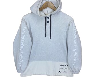 ¡¡RARÍSIMO!! Sudadera con capucha Ellesse vintage de los 90, suéter Ellesse, sudadera con capucha Ellesse con logo estampado, talla M