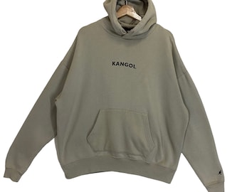 RARE!! Vintage 90s Kangol Pullover Hoodie Kangol Sweater Kangol Centre Logo Crewneck Hoodies Baggy Size M