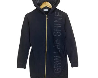 ¡¡RARO!! Sudadera con capucha Growth by In The Attic Sun Faded Sudadera con capucha Growth by In The Attic Sudadera con capucha Growth by In The Attic con cremallera y logo grande Talla pequeña