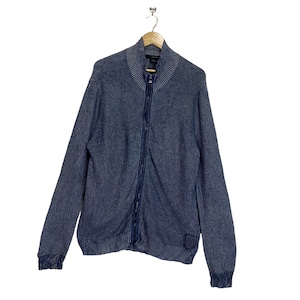 BAND!! Calvin Klein Jeans Full Zip Knit Sweater Calvin Klein Knit Size M