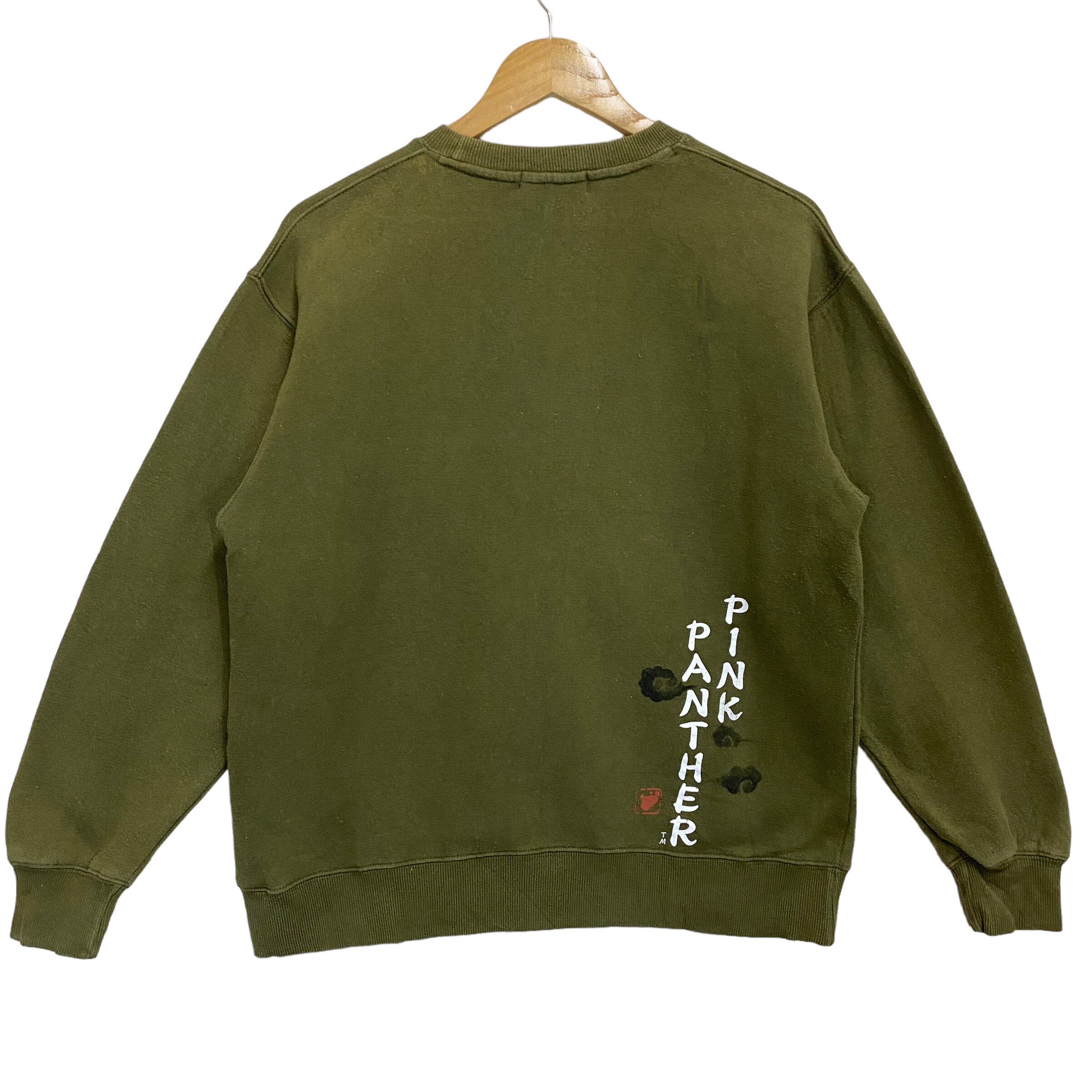 レア!! ピンクパンサー クルーネックスウェットシャツ ピンクパンサー 