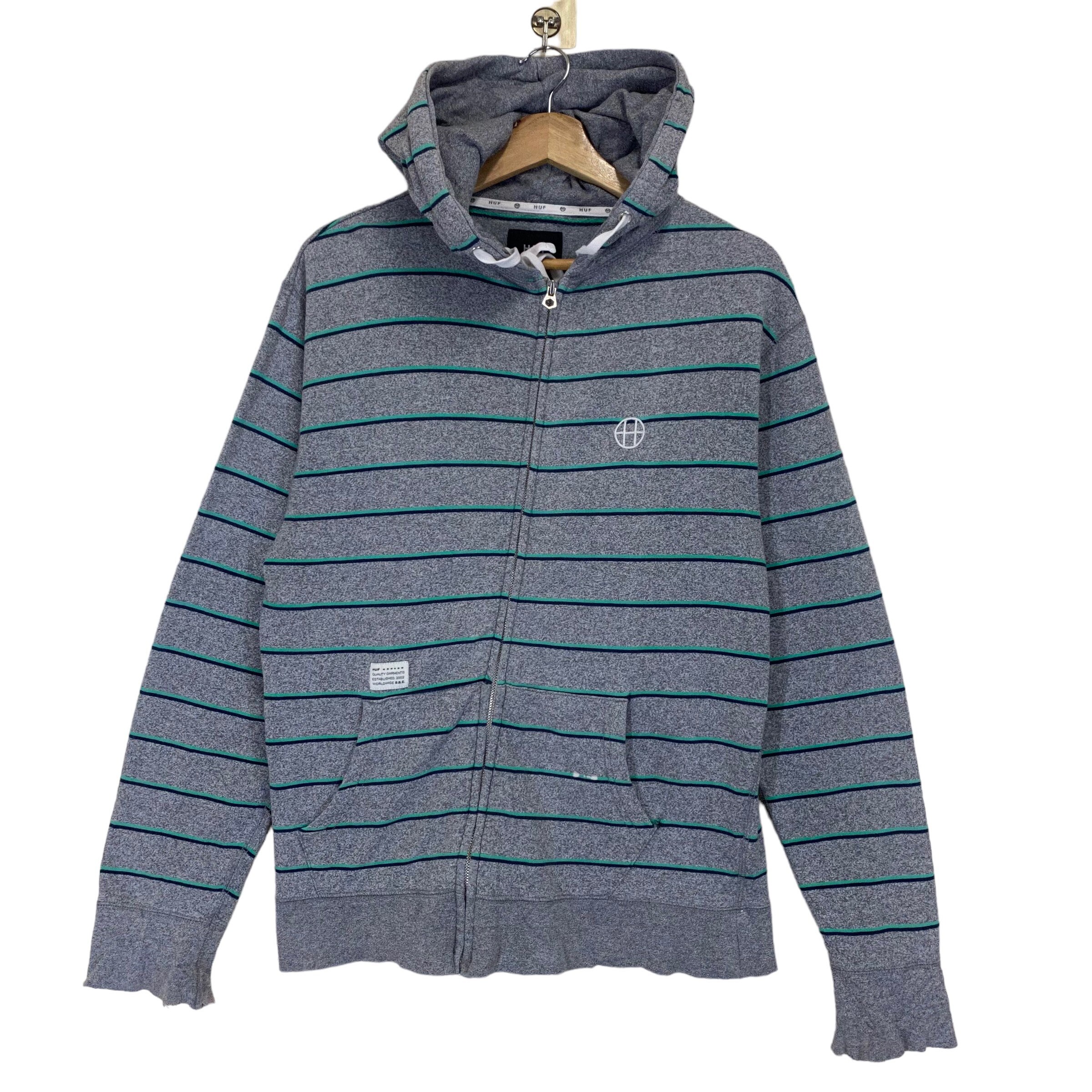 Huf Striped Hoodie HUF Worldwide Striped Hoodie Size L