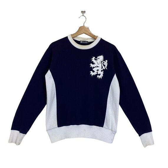 BAND!! Vintage Lotto Crewneck Sweatshirt Lotto Sweater Lotto Big Logo Crewneck Sweatshirt Size S