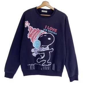 RARE!! Vintage 90s Peanuts Crewneck Sweatshirt Peanuts Sweater Peanuts Big Logo Sweatshirt Size M