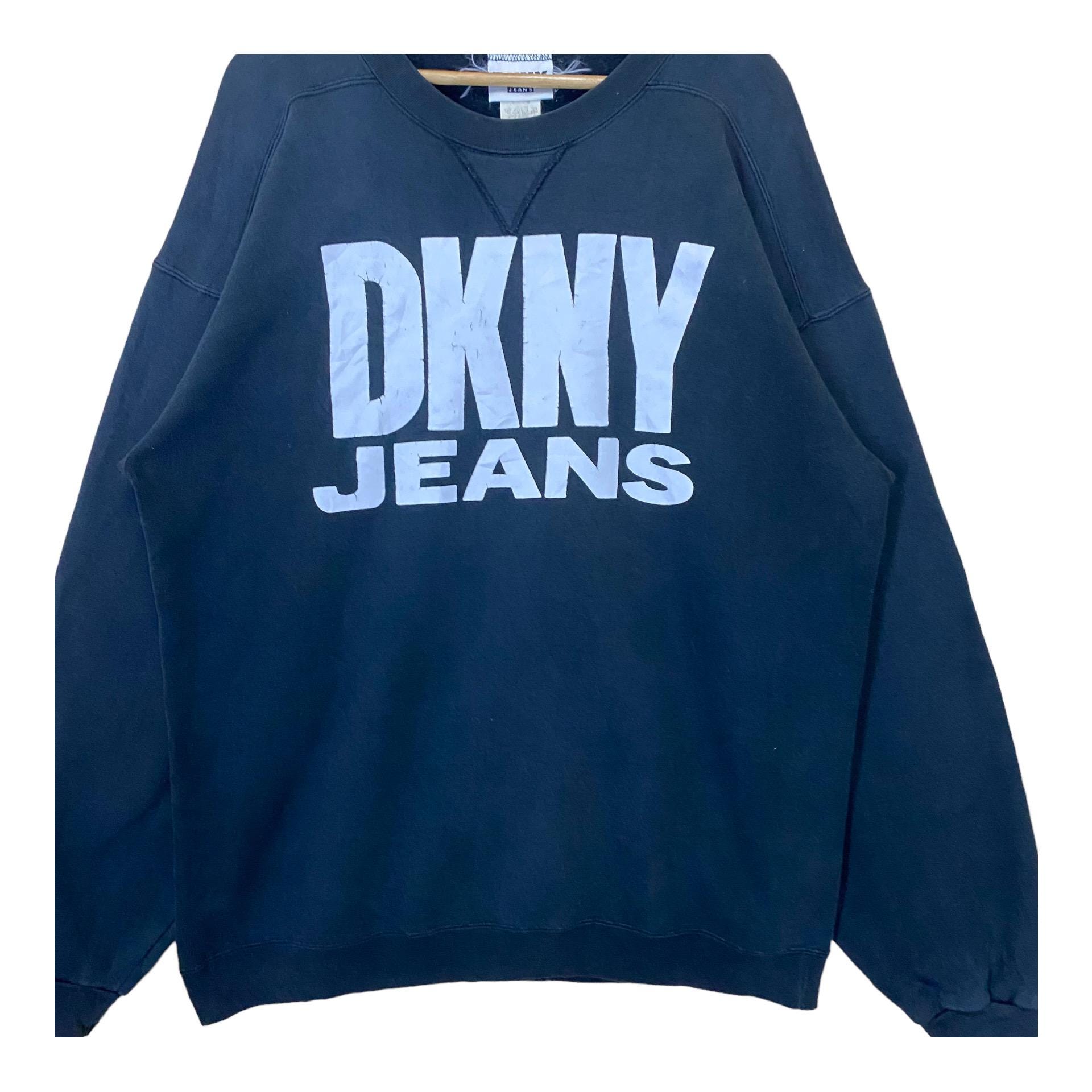 レア!! ヴィンテージ 90年代 DKNY クロップド クルーネック スウェット 