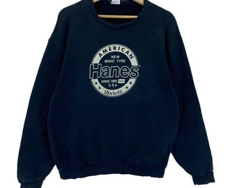 レア！90年代Hanes Her Way USAタグ付き無地ヴィンテージクルーネック