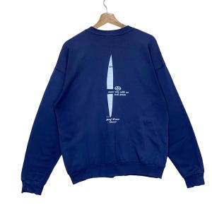 RARE!! Vintage 90s Come Ride With Us Surf Peace Crewneck Sweatshirt Come Ride With Us Sweater Come Ride With Us Big Logo Sweatshirt Size M