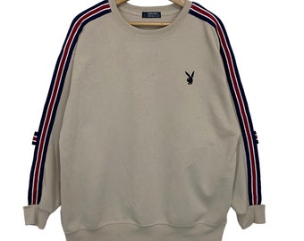 RARE!! Vintage Playboy Crewneck Sweatshirt Playboy Sweater Playboy Small Logo Crewneck Playboy Sweatshirt Size M