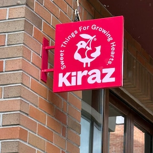 Dubbelzijdig rechthoekig bord - Aangepaste wandborden voor buiten - Vierkant bord voor kleine bedrijven - Winkelbord