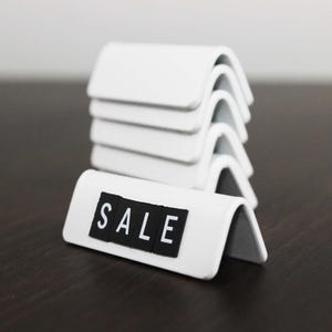 Minimalist Changeable Magnetic Price Tag - Product Retail Price Displays - Block Kit for Retail Shop - Price Tag for Jewelry Display