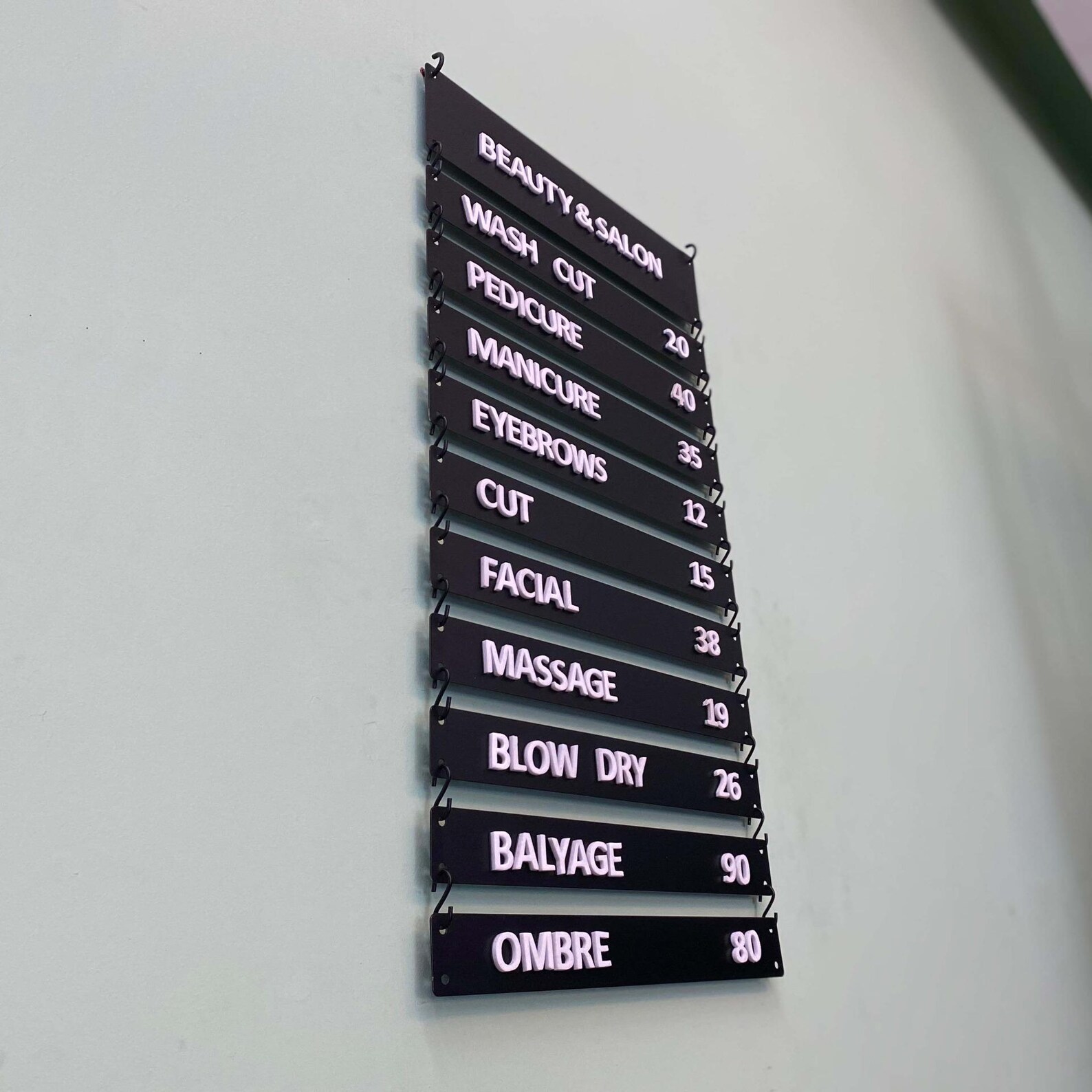Magnet Letter Board Cafe Wall Menu Menu Display Hanging Bar Changeable ...