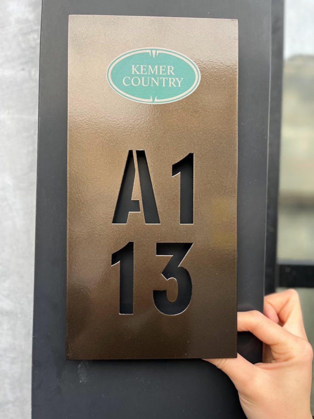 Room Number Sign With Logo Custom Apartment Numbers Hotel Room Numbers