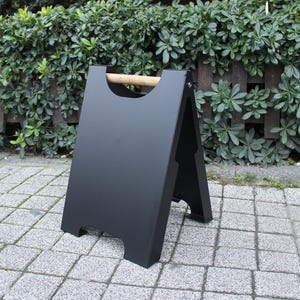 Letrero magnético para aceras - Letrero magnético con letras A - Letrero para pasarelas - Letrero personalizado para menús de exterior - Letrero metálico de doble cara