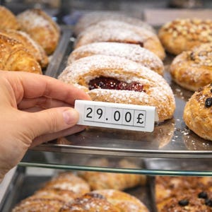 Retail Magnetic Price Tags Kit – Store Display Labels - Magnetic Shelf Signs - Mini Price Tag - Changeable Numbers & Currency Symbols