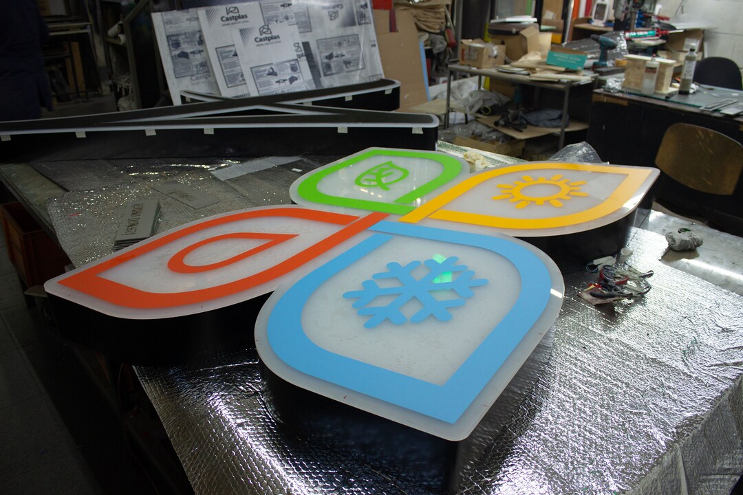 Illuminated Logo Sign Light Box Sign 3d Led Outdoor Business Sign