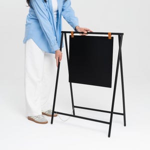 A-Frame Sidewalk Sign: Magnetic Business Sign, Customizable Panel