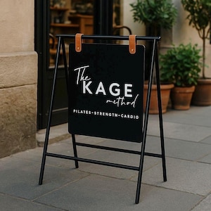 A Frame Sandwich Schild Biblo - Kundenspezifisches Gehwegschild - Schaufensterschild - Stand Up Business Schild - Minimailst Steel Board Schild - Event Display