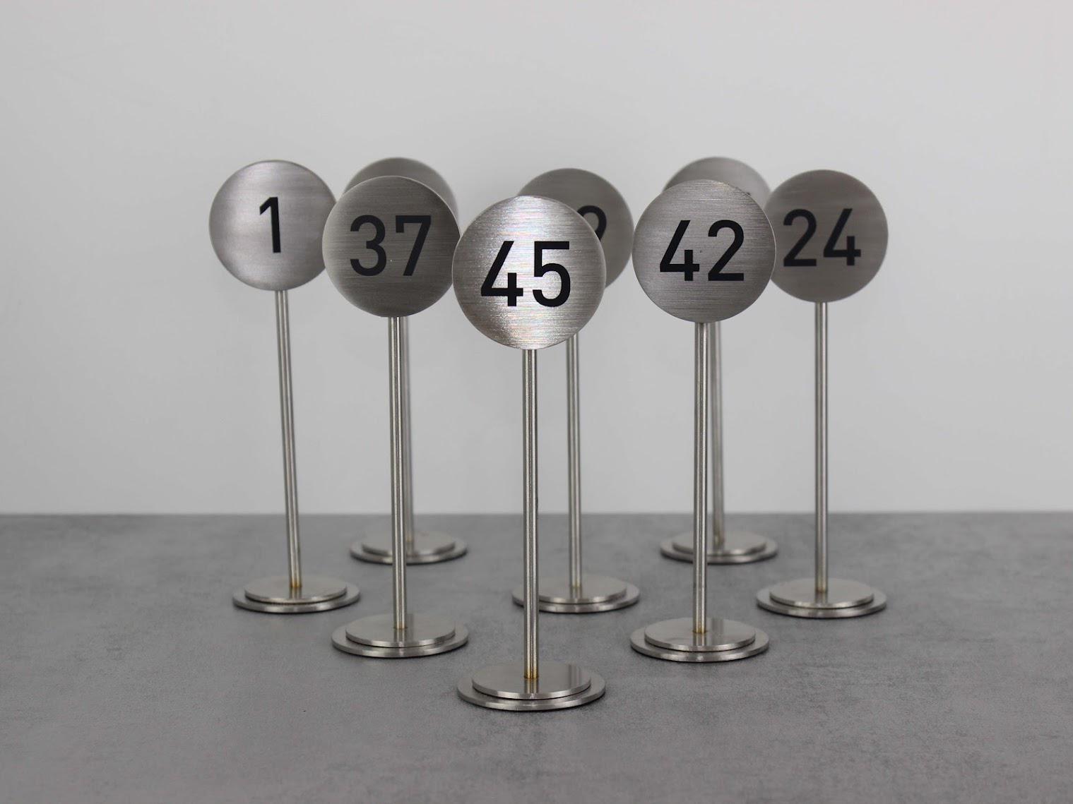 Shell Table Marker Stainless Steel Table Numbers: Elegant Restaurant Cafe Table Markers - Etsy
