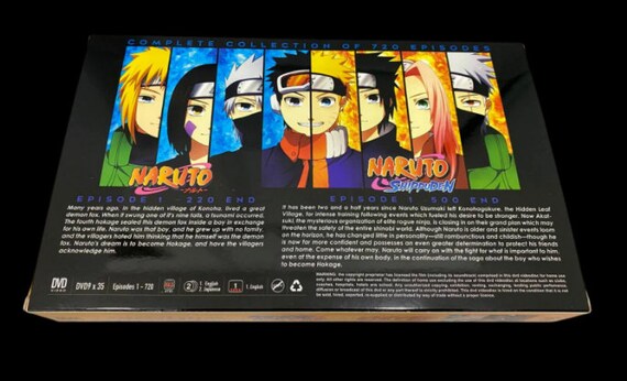 Naruto & Naruto Shippuden Complete Series Ep 1-720End DVD Anime  Complete ENGLISH