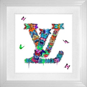 iCanvas LV Love Logo Art by TJ Canvas Art Wall Decor ( Fashion > Fashion Brands > Louis Vuitton art) - 18x12 in