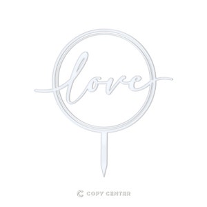 Cake Topper Matrimonio Plexiglass moderno