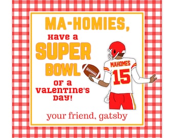 Klasse Valentine - Mahomes Red Gingham Super Bowl