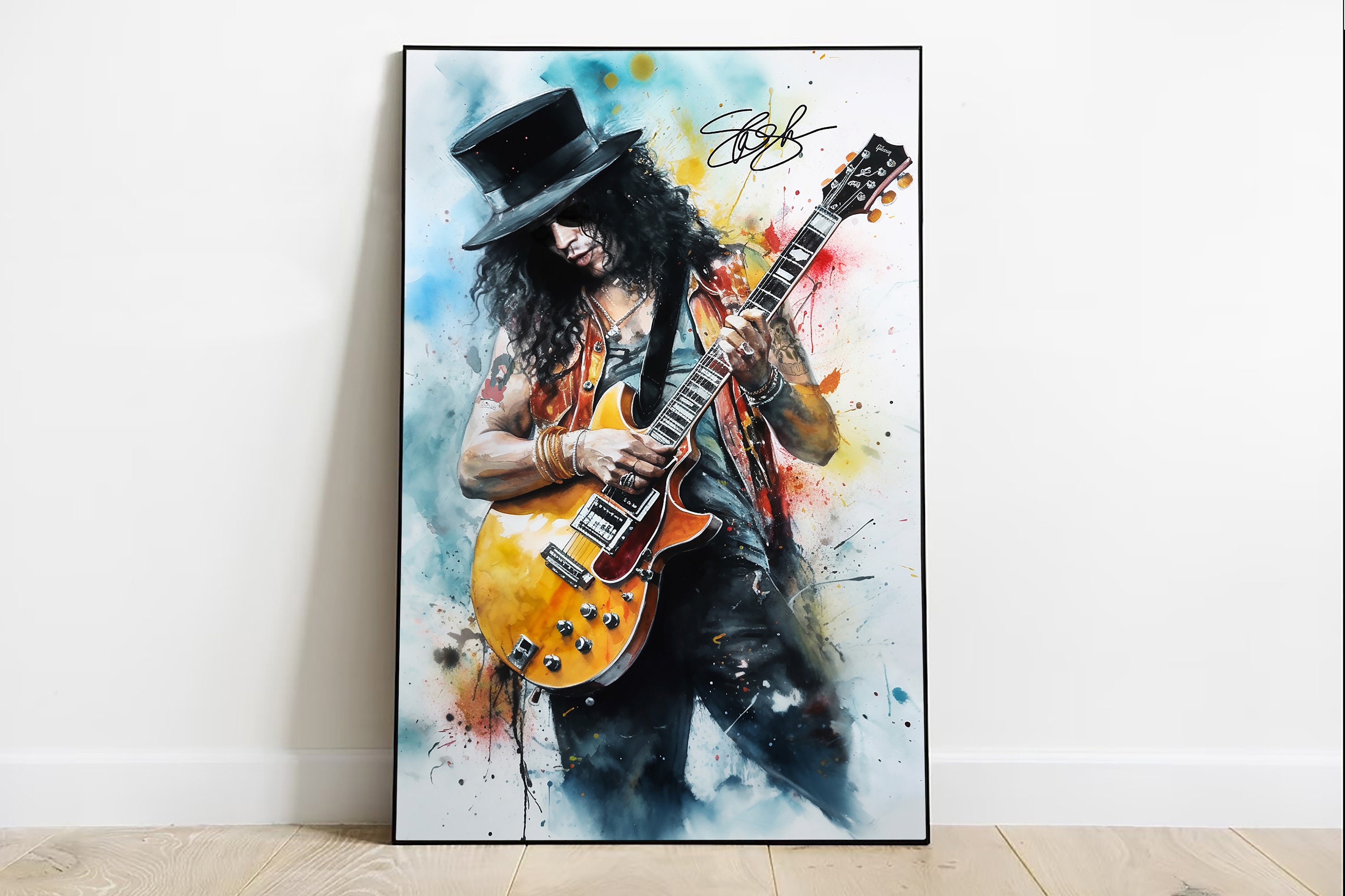 Welcome to Jungle Lyrics Printing Guns n Roses Inspired Music Poster 80s  Rock Music Canvas Painting