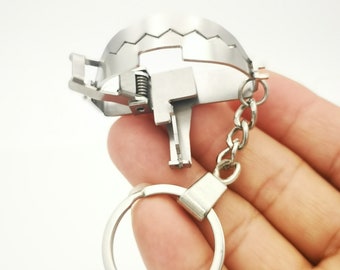 Mini bear trap keychain clearance