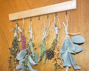 24” Dried Flower Bouquet Hanger Rack Dog Pet Leash Collar/Keys Wedding  Bouquet Candle Hanger Kitchen Cottage Vintage Style Jewelry 18”-30”