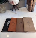 Birth Flower Engraved Checkbook Cover, Personalized Checkbook Cover Engraved with Choice of Text or Monogram Design, Font from Our Selection