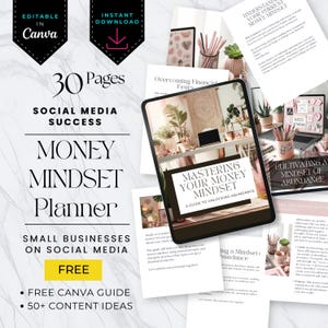 Money mindset Digital Planner| Master Your Money Mindset: Financial Freedom & Wealth Building Guide | DFY Content