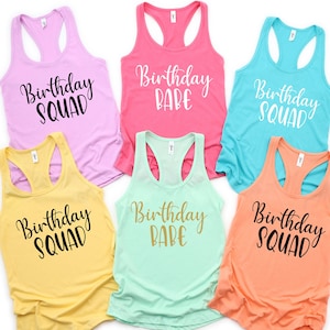 Birthday Shirt-Birthday Party Tank-Birthday Crew Shirts-Birthday Squad Tanks-Birthday Girl-Birthday Queen-Matching Birthday Group Party