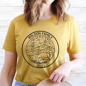 Yellowstone Custom Family Shirt- National Park Shirt-Yellowstone T-shirt-Outdoor Shirt-Vacation Shirt--Camping Shirt-Summer Tee-Hiking Shirt