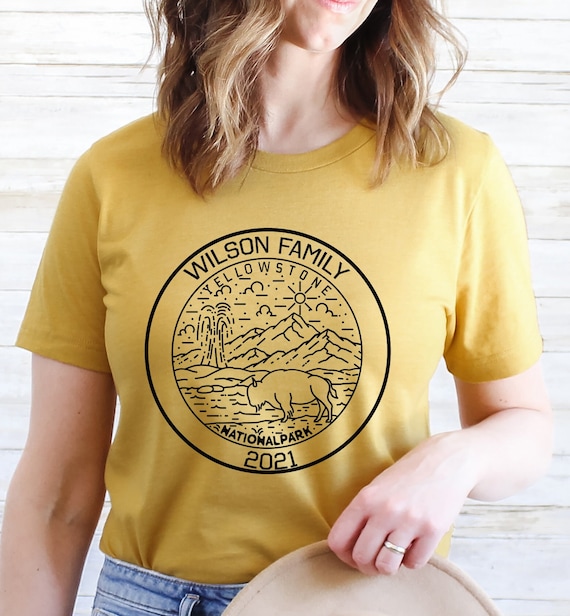 Yellowstone Custom Family Shirt- National Park Shirt-Yellowstone T-shirt-Outdoor Shirt-Vacation Shirt--Camping Shirt-Summer Tee-Hiking Shirt