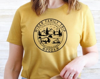 Custom Yellowstone Family Trip Shirt – Vintage Outdoor Tee